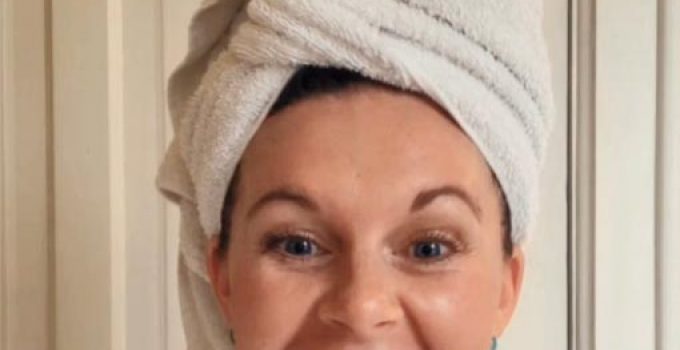 her hair was very dark