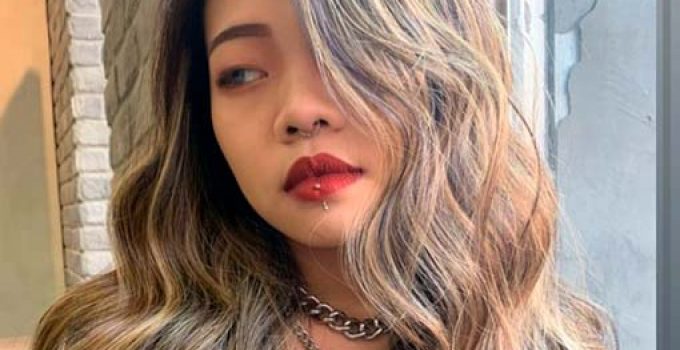 highlights and lights in Asian hair