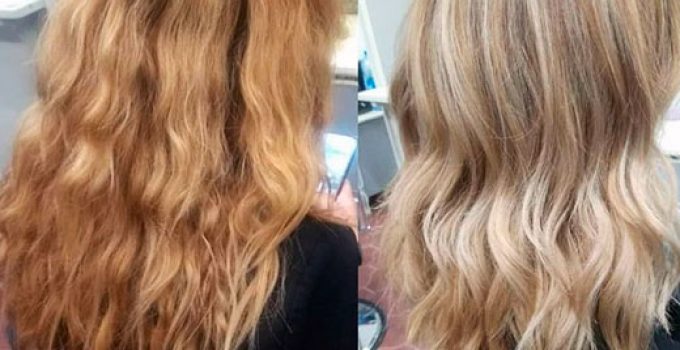 from orange to blonde