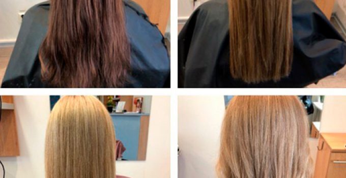 lightening dark hair