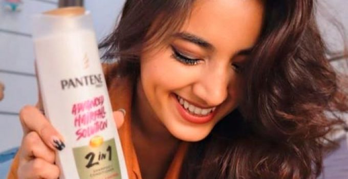 with shampoo