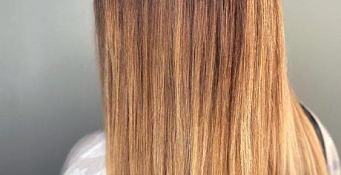 from brown to blonde
