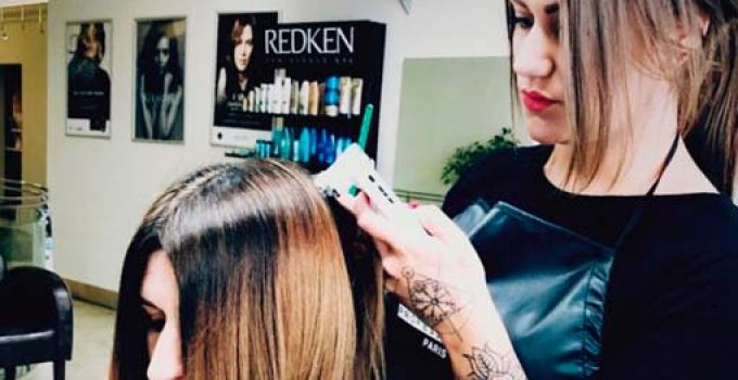 antes de aplicar tinte