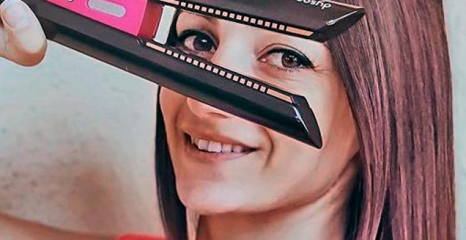 dyed and straightened hair