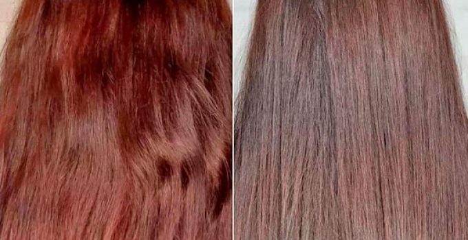 neutralize red tones in brown hair