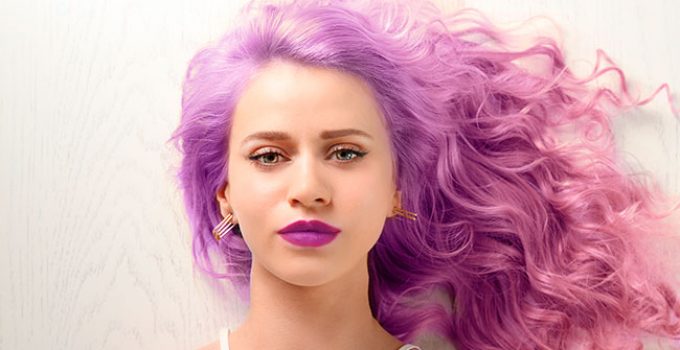 blue and pink dye mix