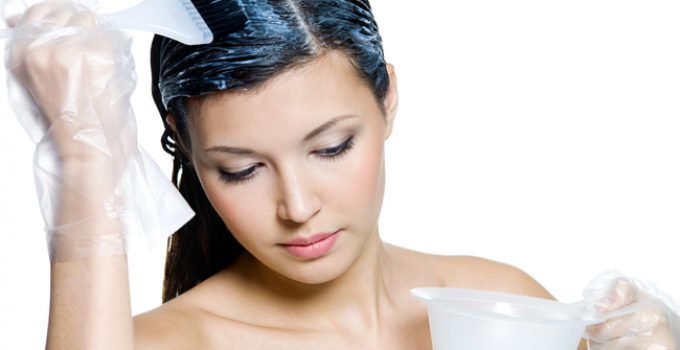 missed spots not covered by hair dye