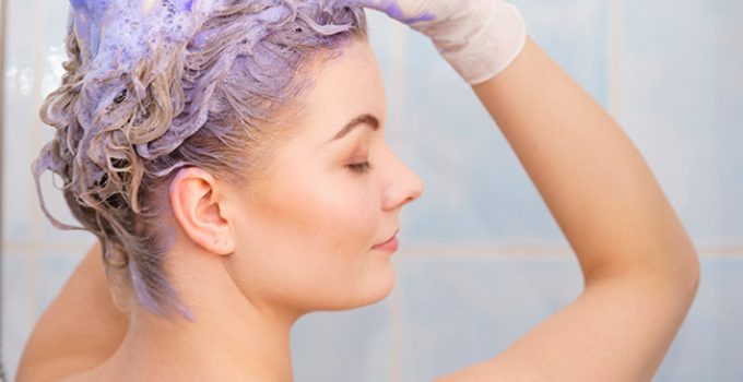 purple shampoo turns hair gray