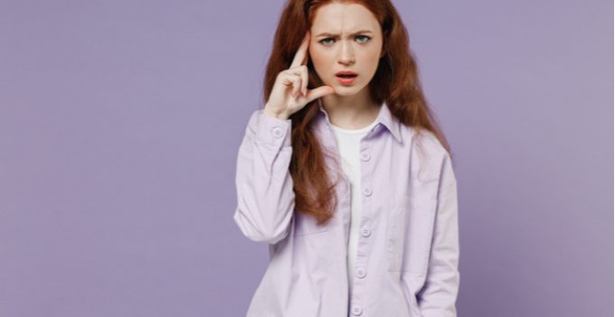 blue dye in red hair