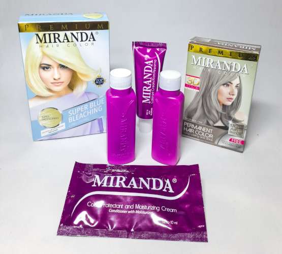 Kit de productos para decolorar y teñir el cabello