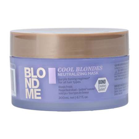Bote de mascarilla de color para matizar mechas amarillas y que queden ceniza